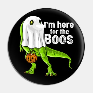 Halloween T Rex Dinosaur Ghost Costume Boo Pin