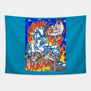 Halloween Special The Devil In A BLUE SUIT Tapestry