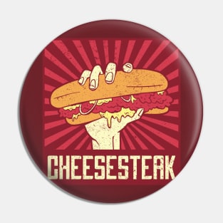 Rising CheeseSteak Sandwich Pin