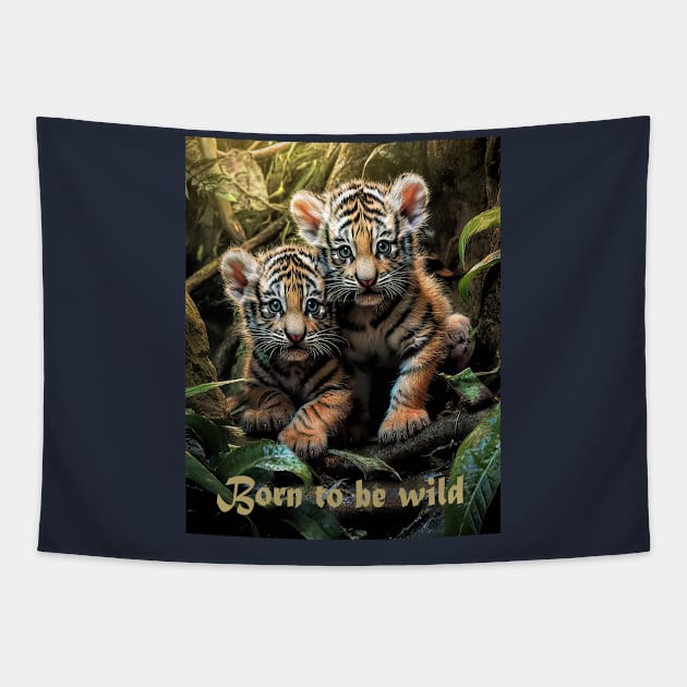 Born to be wild Tapestry by Tarrby