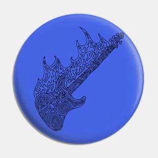 Flaming Bass Pin