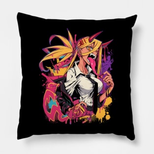 power - chainsaw man Pillow