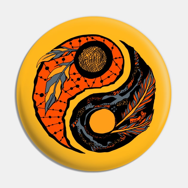 Orangrey Yin Yang Pin by kenallouis