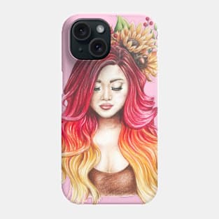 Fall Ombré Hairstyle Phone Case