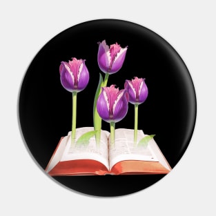 Flower Book Pin