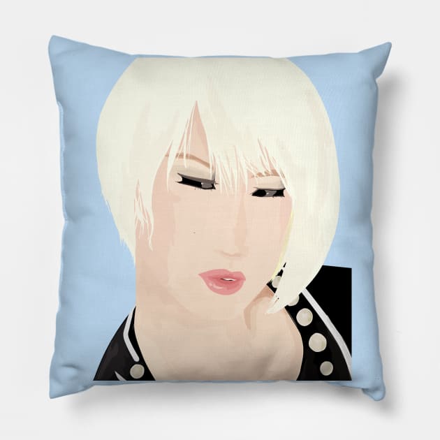 Miu - Anime Girl Fashion Design Pillow by Nicheek