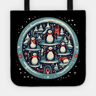 Penguin in Ornament, Love Penguins Tote