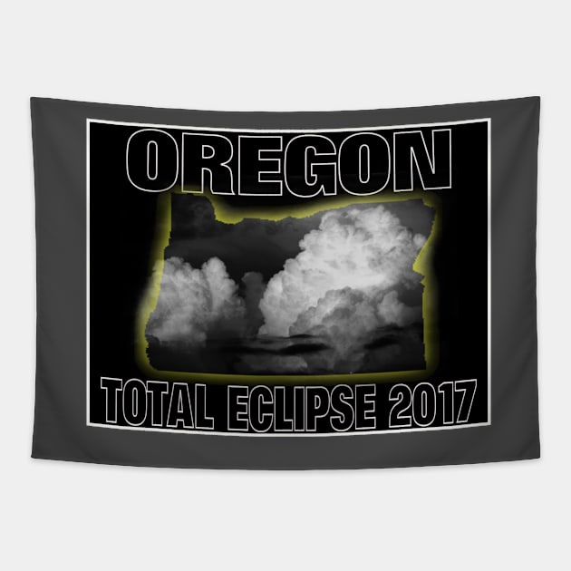 OREGON SOLAR ECLIPSE 2017 Tapestry by OMEGAFIRESTUDIOS