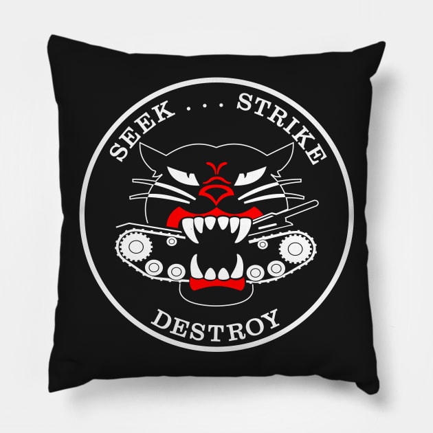 M18 HELLCAT-SEEK STRIKE & DESTROY Pillow by TaterSkinz