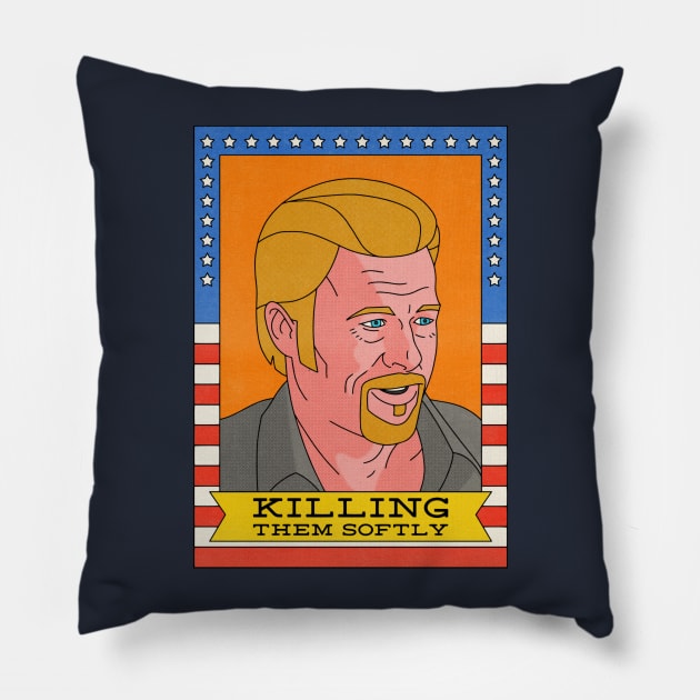 Killing Them Softly Pillow by BryanWestArt