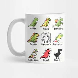 Chrome Dino Hit the Slopes Mug