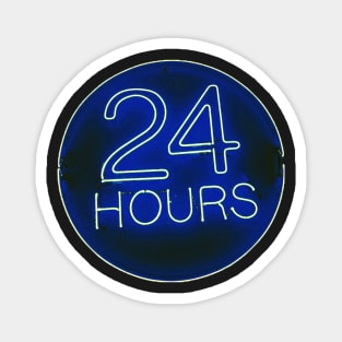 24 hrs blue Magnet