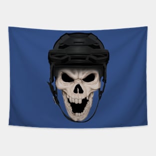hockey skull Tapestry