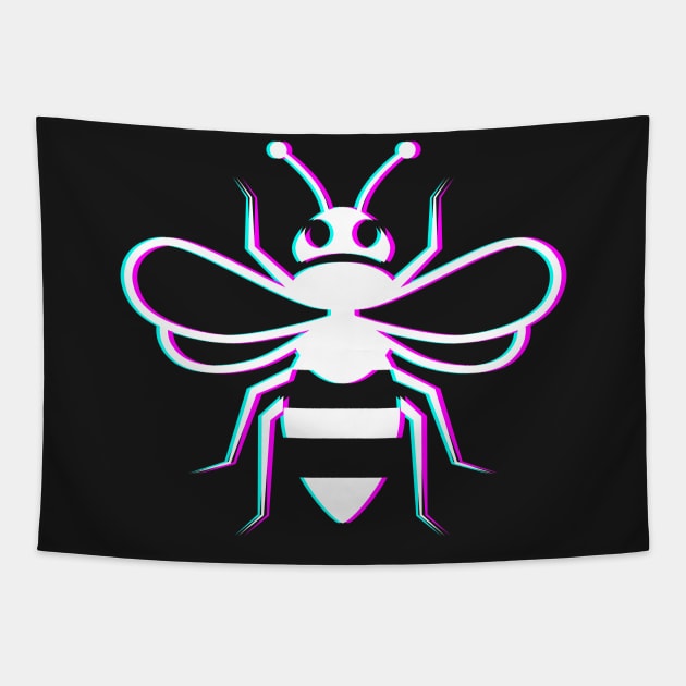 Glitch Bee Keeper Icon Tapestry by MeatMan