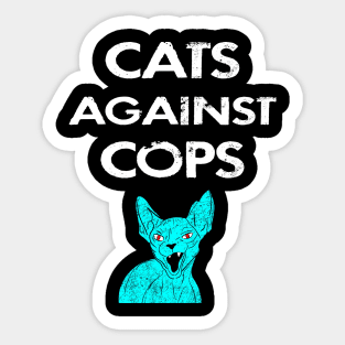 Officer police cat Sticker for Sale by AnimalArtPhotos in 2023