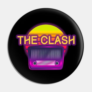 the clash retro Pin