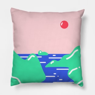 Candy Beach Kawaii Pillow