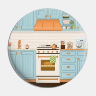 Cozy eggshell blue kitchen Pin