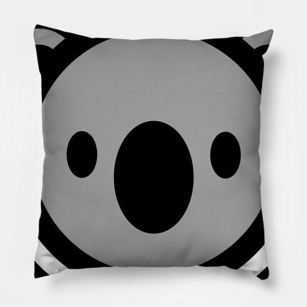 Koala Bear Cartoon Animal Lover Pet Owner Australia Vintage Bambu Brand Pillow by Bambu