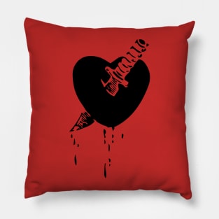 Heart and Dagger Pillow