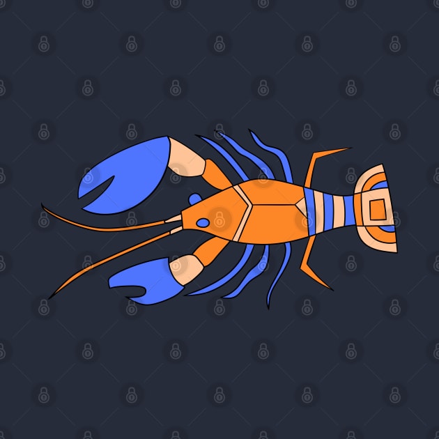 Blue Lobster by VazMas Design