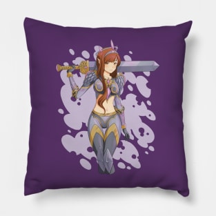 Anime Elf Warrior Girl Pillow