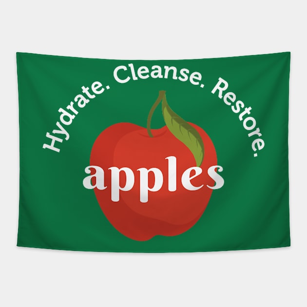 Apples Hydrate Cleanse & Restore Tapestry by Immunitee