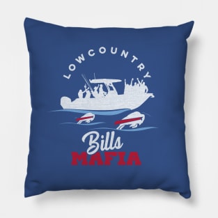 Bills Mafia...By Land, By Air, By Sea! - Blue Pillow