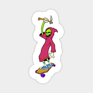 happy grim reaper cartoon Magnet