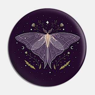 Wiccan witchcraft Moth and magic of night 1 Pin