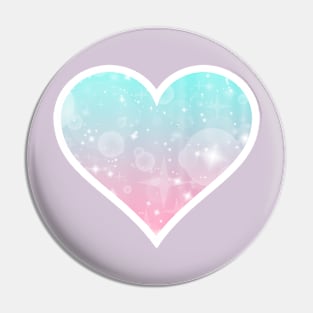 Kawaii Magical Cotton Candy Heart Pin