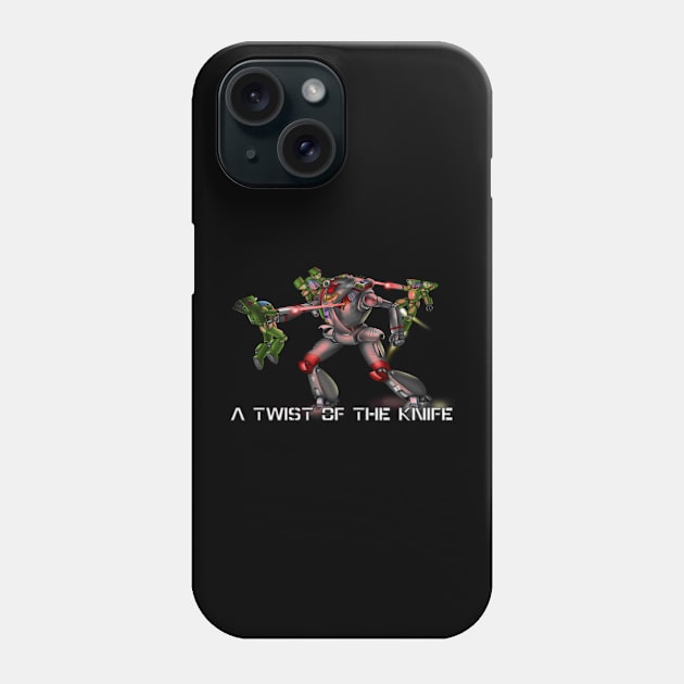 A Twist of the Knife Phone Case by Oswald's Oddities