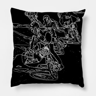 bmx race old school Pillow