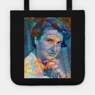 Rosalind Franklin Women in Science STEM Watercolor Abstract Portrait Tote