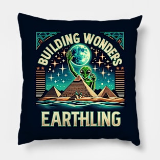 Earthlings Collection: Building Wonders Pillow