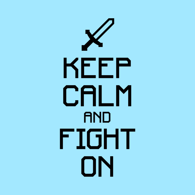 Keep calm and fight on (black) by hardwear