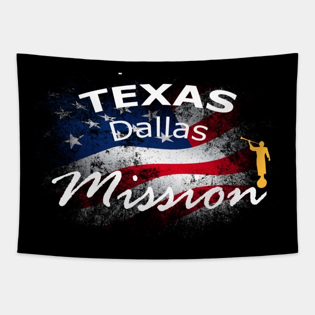 Texas Dallas Mormon LDS Mission Missionary Gift Tapestry by TruckerJunk