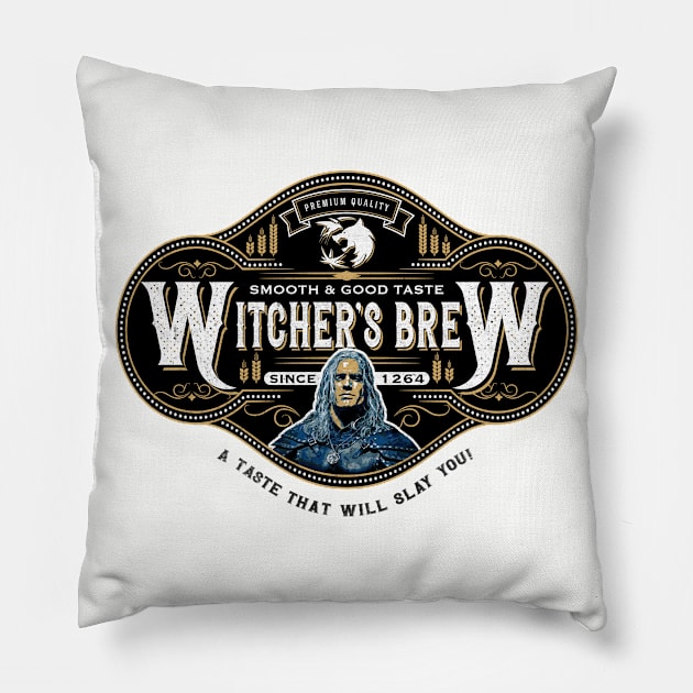 Witcher's Brew Lts Pillow by Alema Art