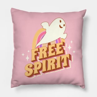 Free Spirit - 60s retro ghost Pillow