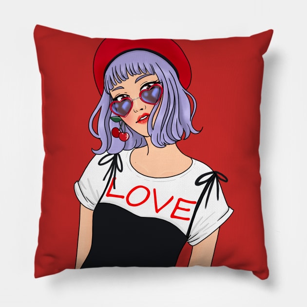 Love girl Pillow by StarWheel