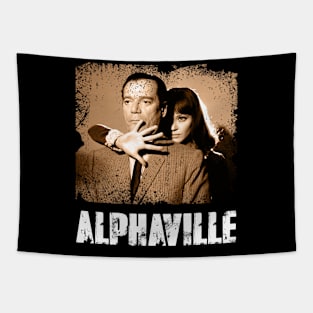 Nostalgic Noir Alphavilles Movie-Inspired Sci-Fi Iconic Fashion Graphic Tee Tapestry