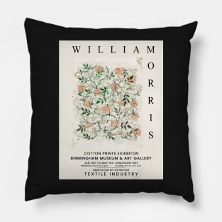 William Morris Exhibition Poster Jasmine Design Pillow