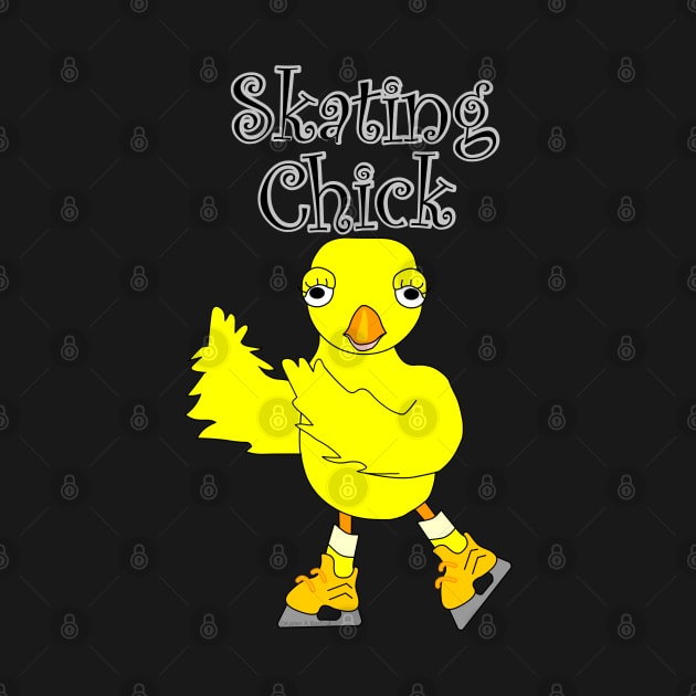 Skating Chick Text by Barthol Graphics