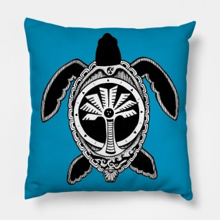 Turtle Drawing Pillow