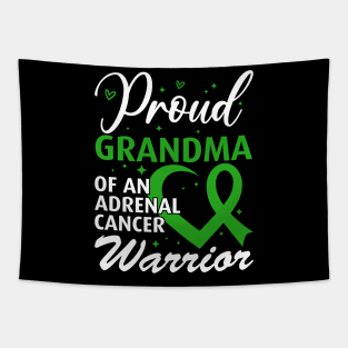 Adrenal Cancer Awareness Adrenal Cancer Warrior Grandma Tapestry