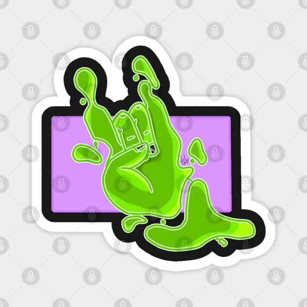 goopy hand Magnet by Punk-Creations