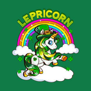 St Patricks Day Unicorn Lepricorn Irish T-Shirt