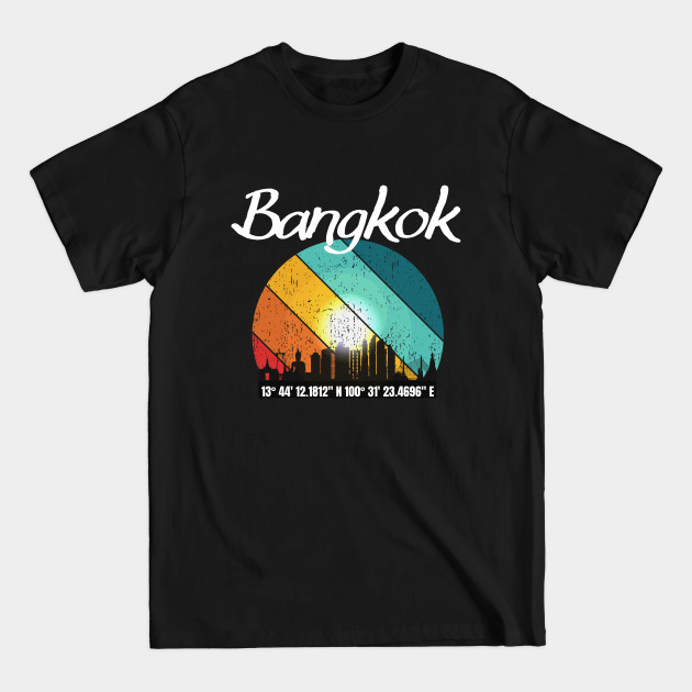 Disover Bangkok City Coordinates - Bangkok - T-Shirt