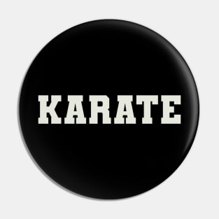 Karate Word Pin