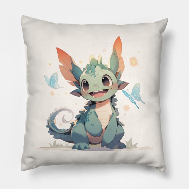 Cute little dragon Pillow by HydraDreams